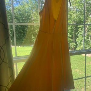 Yellow dress, wedding, party, sundress